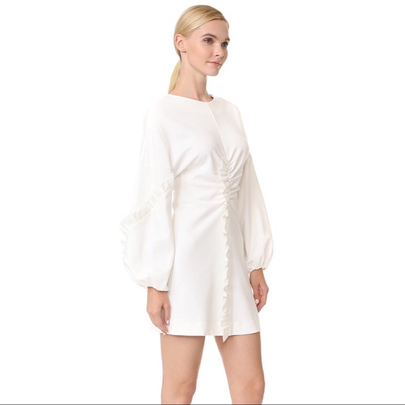 Tibi Ruffle Detail Mini Dress Sz 00 - Picture 1 of 7